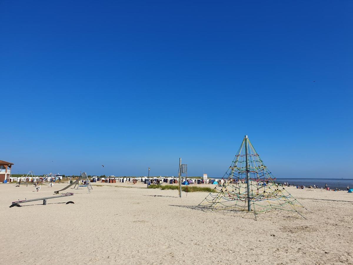 Ferienwohnung Voelker, Wenige Schritte Zum Meer, Wlan, 3 Sz, Kinder Geeignet, Sackgasse, Horumersiel - Nordsee, Erdgeschoss Schillig Eksteriør billede
